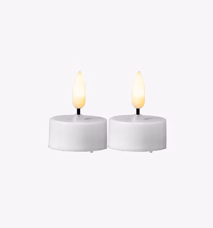 LED värmeljus 2-pack varmvit