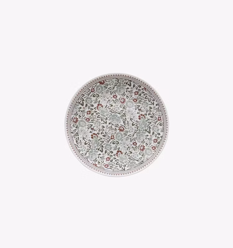 Laura Ashley tallrik petit green/red flower 12 cm