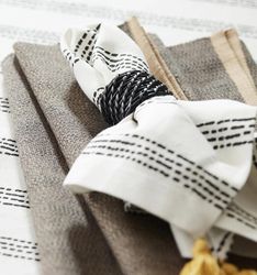 Servettring 2-pack Zoe svart