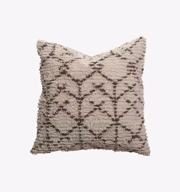 Kuddfodral Rune Creme/Brun
