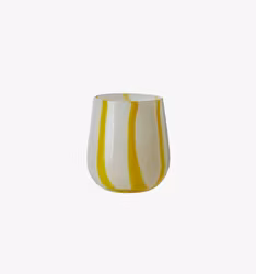 Stripe Lykta Vit / Gul - S