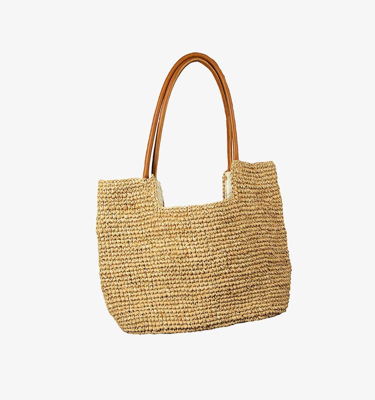 Pintare raffia väska natur