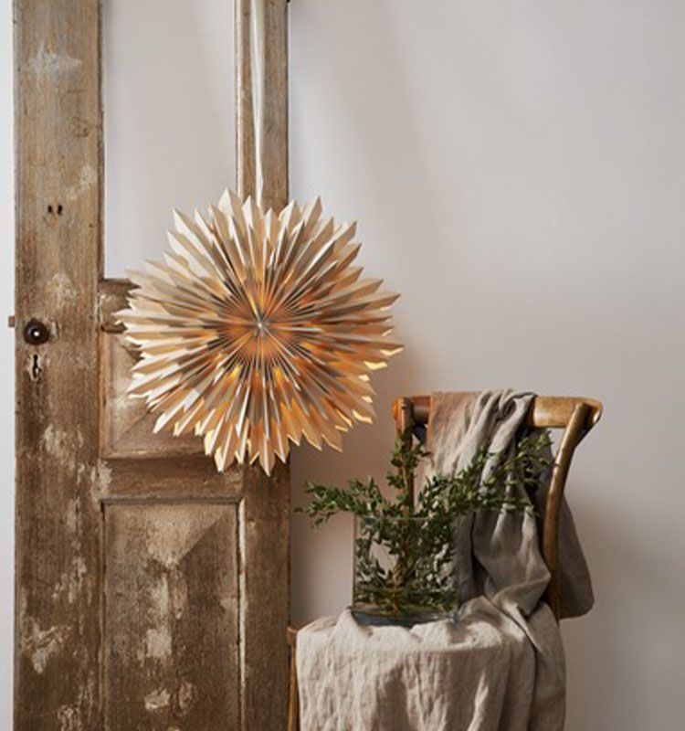 Pappersstjärna ICE Beige