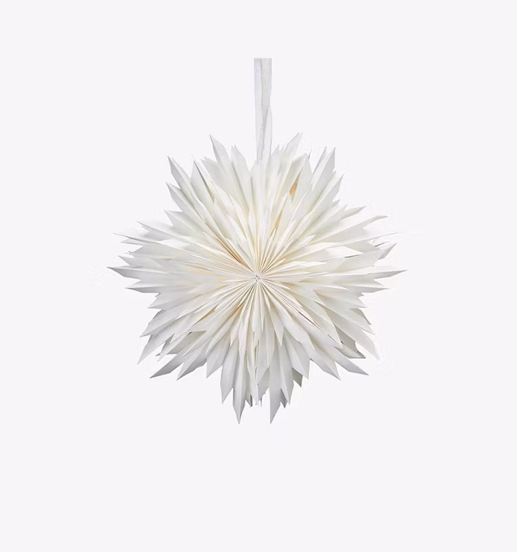 Spiky stjärna M vit