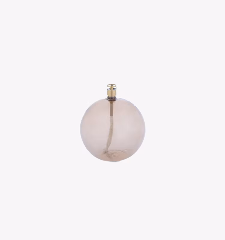 Oljelampa Rund Champange Brass 11cm