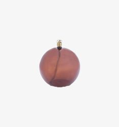 Oljelampa Rund Cognac Brass 13cm