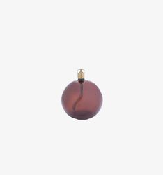 Oljelampa Rund Cognac Brass 9cm