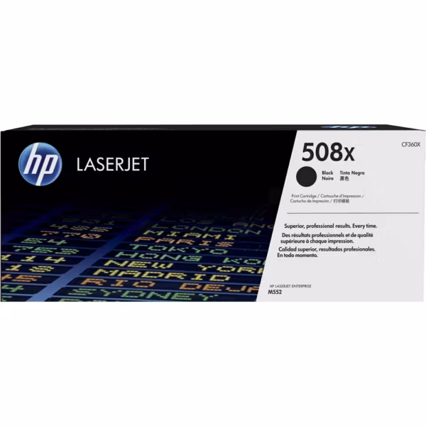 Lasertoner CF360X svart - 508X - 12500sidor - HP original