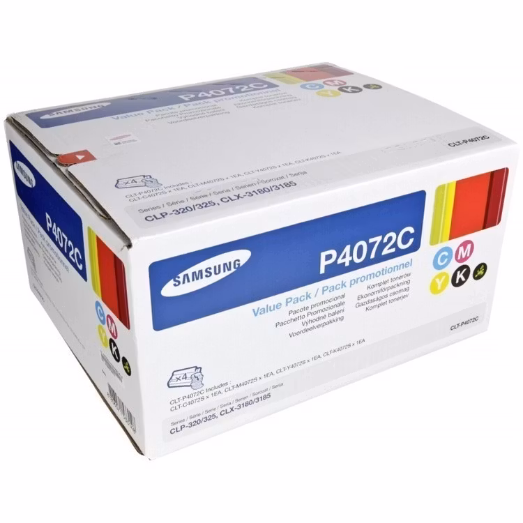 Toner CLT-P4072C - Alla färger=Svart/blå/gul/röd - original