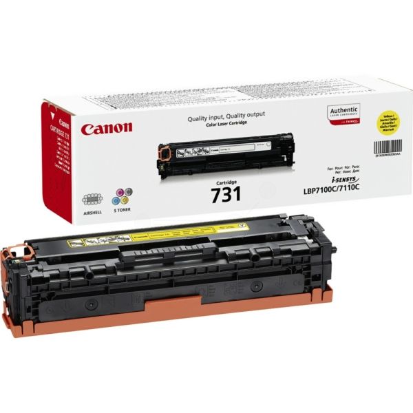 Lasertoner 731 Gul - 6269B002 - 1500sidor - original