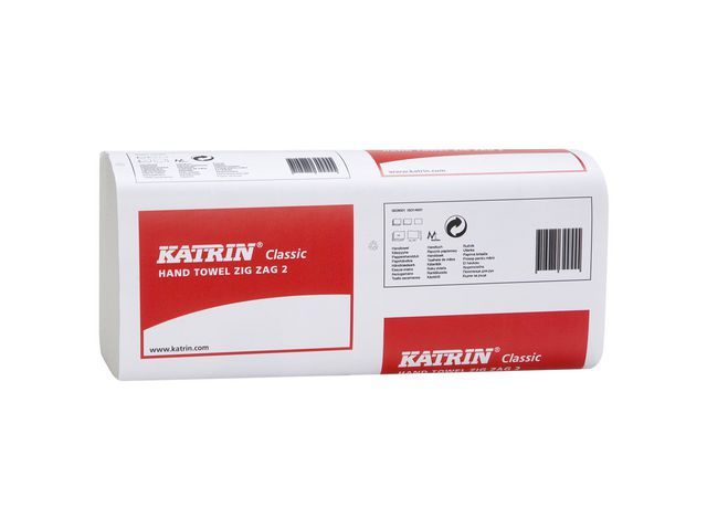 Papperhandduk Katrin Classic ZZ kedjevikt 23x23cm 2lags 4000st