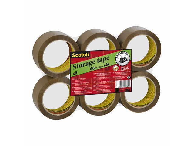 Packtejp Scotch 50mm x 66meter Brun PP 6st