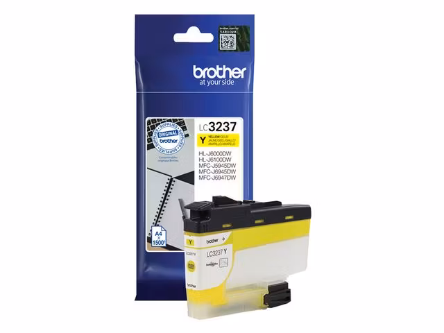 Brother bläck LC3237 XL Gul 1500sid original