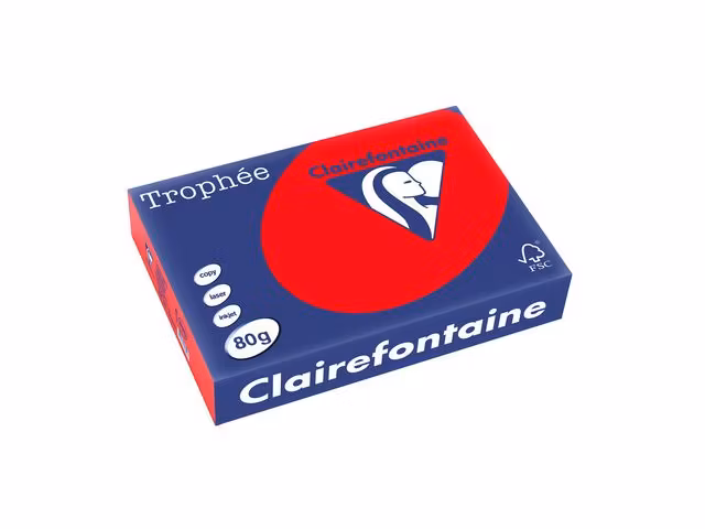 Papper TROPHEÉ A4 80g röd 500/fp
