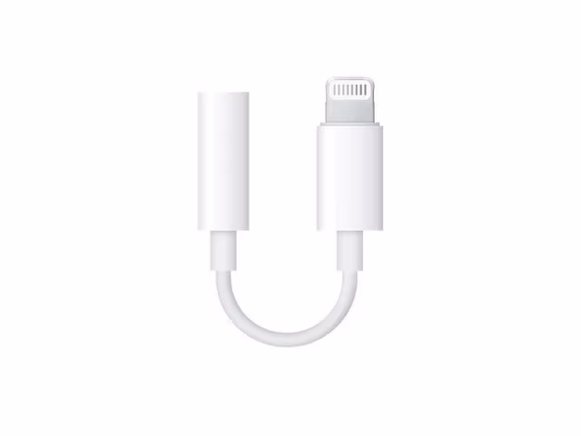 Adapter Apple Lightning till 3,5 mm vit