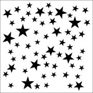 13 Arts stencil Stars
