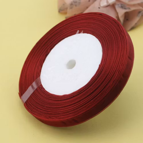 Organza band  bordeux 1 cm
