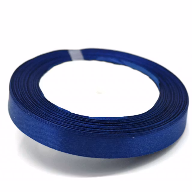 Marinblått Satinband 12 mm