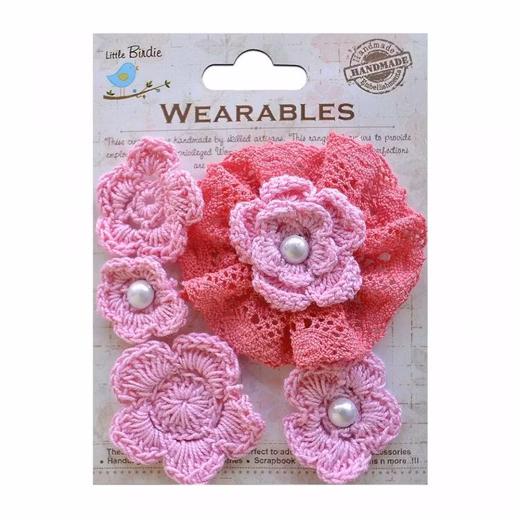 Crochet Daisies   Carnation Pink 34094