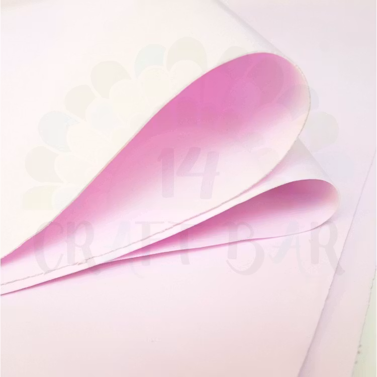 Foamiran ca strl A4  Ljus rosa