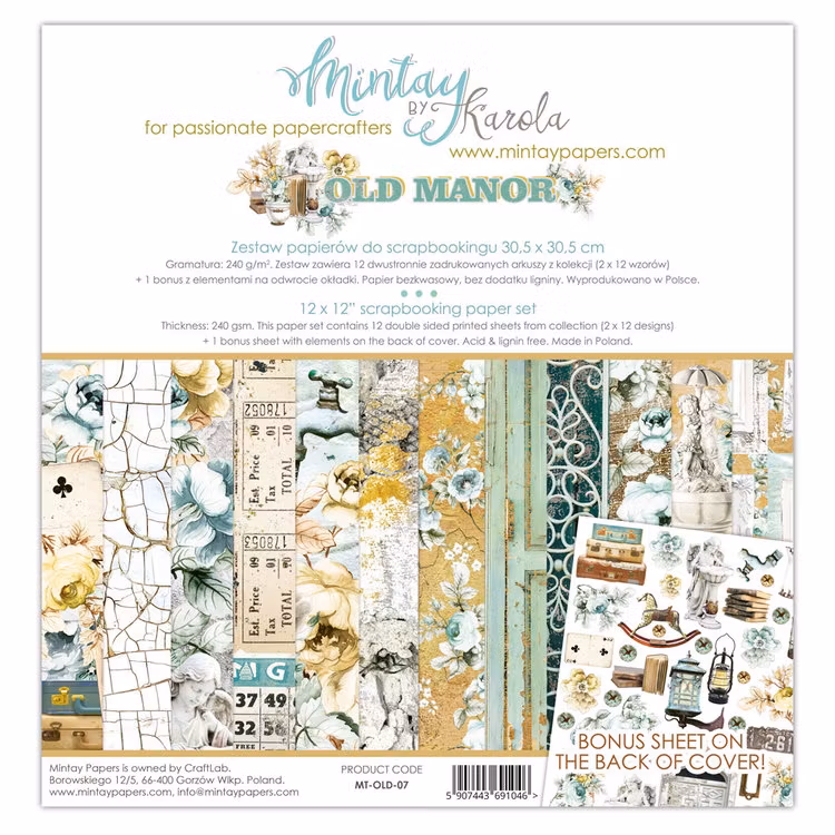 Mintays By Karola  Old Manor PappersPad 12 x 12