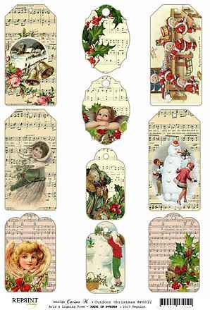 KP0012 Christmas tags