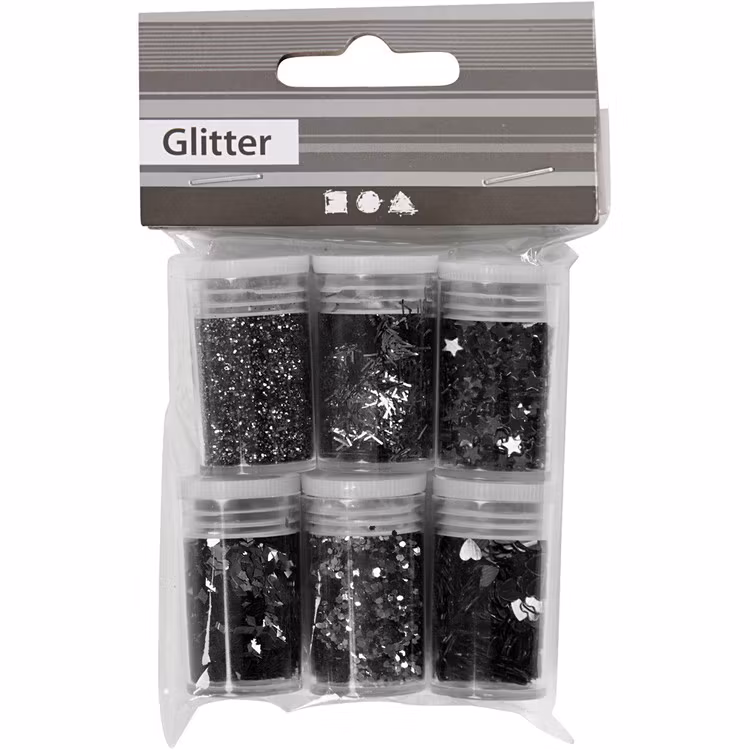 Glitter svart