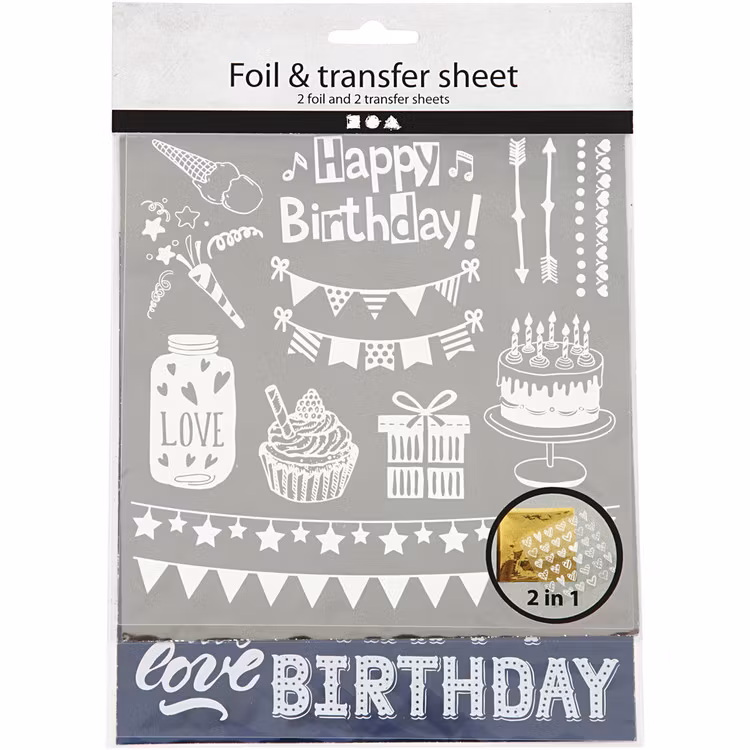 Dekorationsfolie Happy Birthday