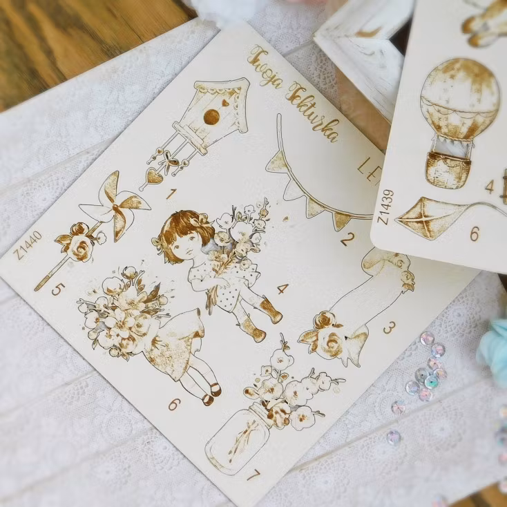 Lemoncraft Girls little world chipboard