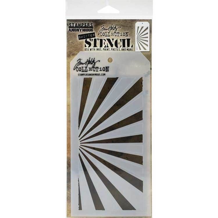 Tim Holtz Layering Stencil - Shifter Rays THS126