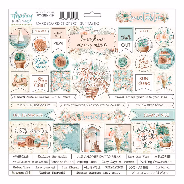 Suntastic Chipboard stickers