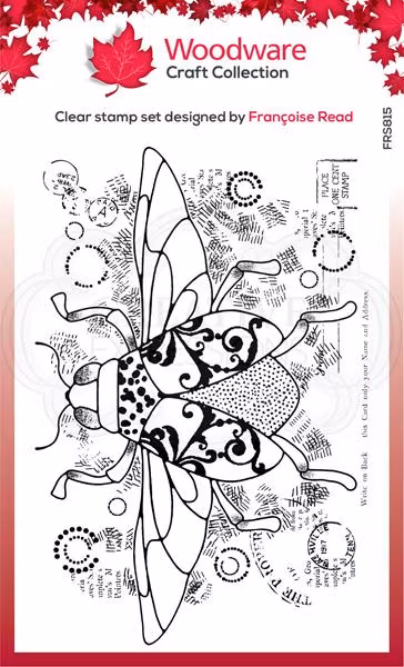 Woodware clearstamp  Dancing Beetle FRS815