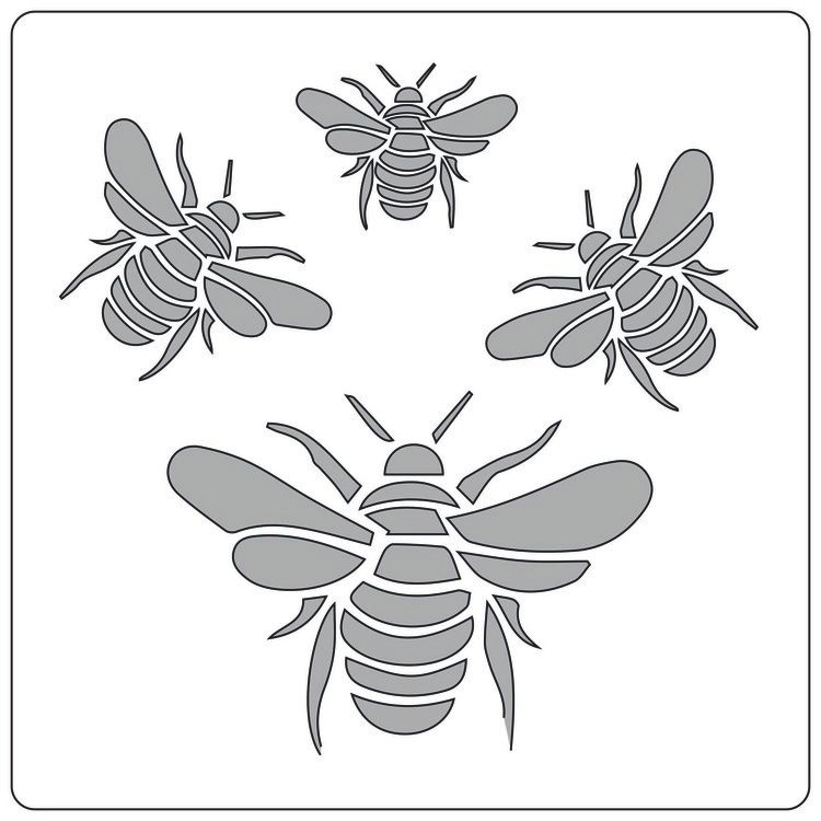 Stencil Humlor 32134