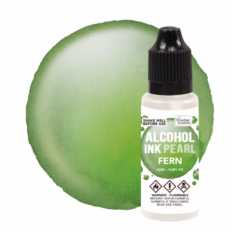 Alcohol Ink Pearl Fern