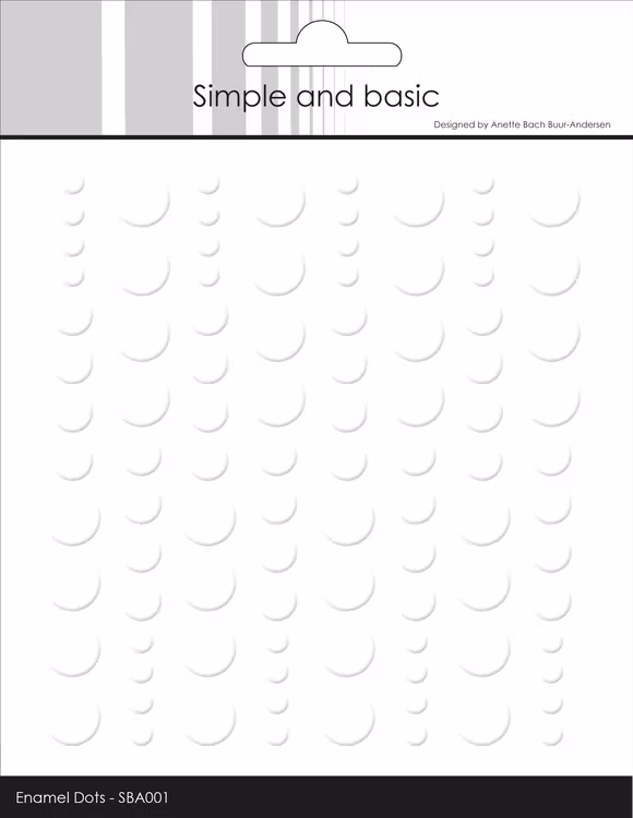 SBA001 Enamel dots Soft white