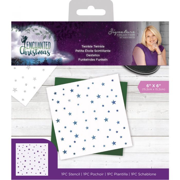 Enchanted Christmas Stencil - Twinkle Twinkle