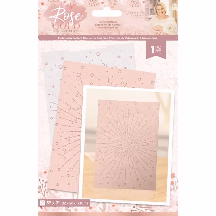 5 x 7" Embossing Folder - Confetti Burst