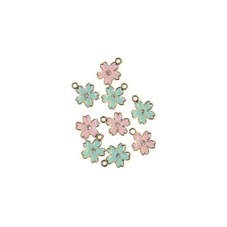 Enamel Charms Flower