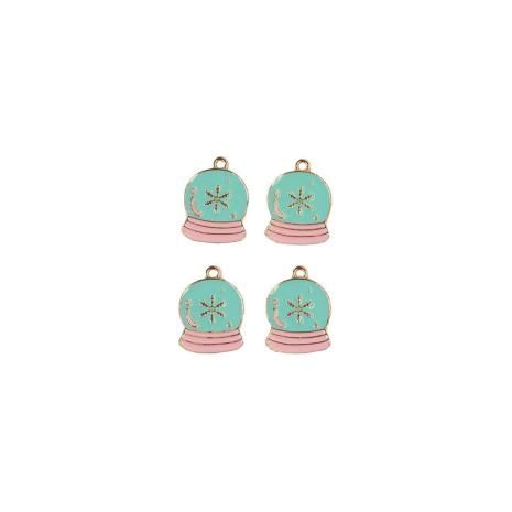 Enamel Charms Snow globe