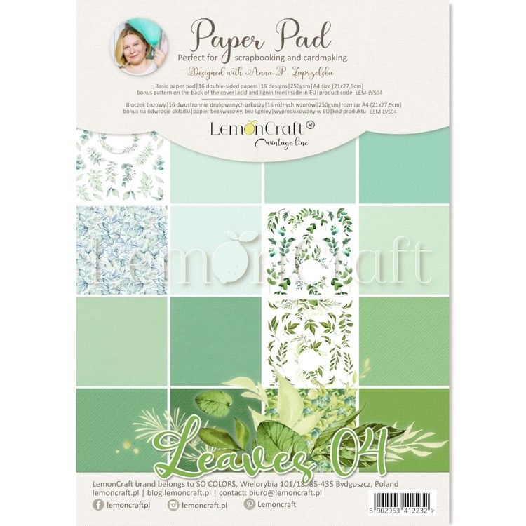 Leaves 4 papperspad 21x29 cm