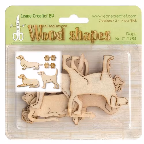 Wood shapes Hundar