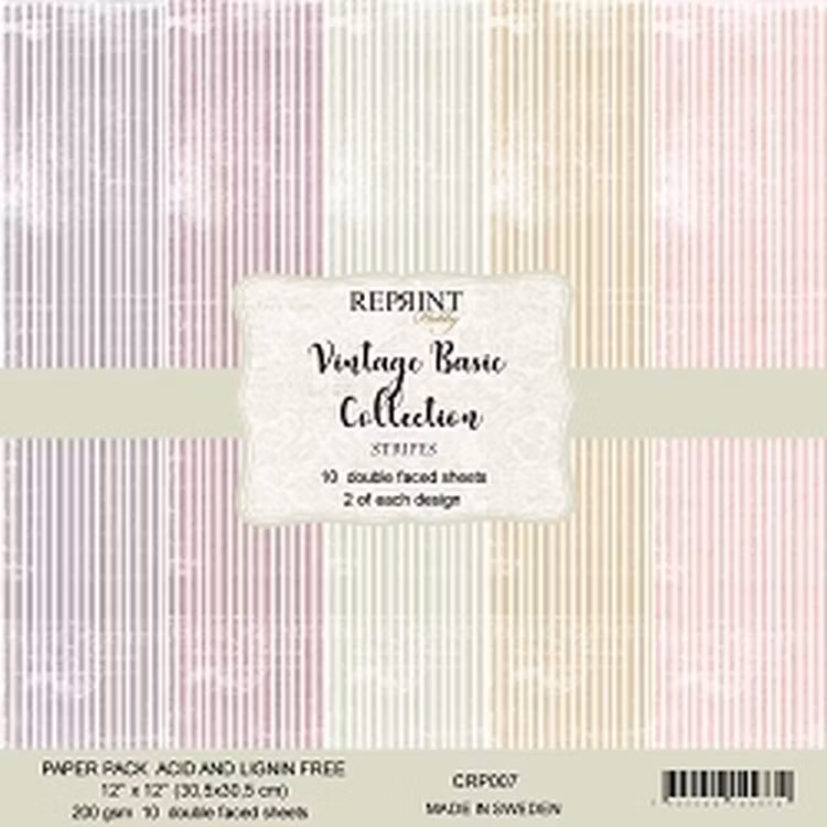 Vintage basic stripes 12*12