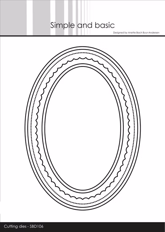 Card base oval Sbd106