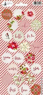 Stickers Rosy Cosy rund