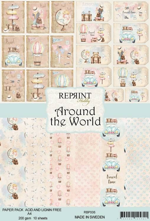 Around the World Papperpad A4