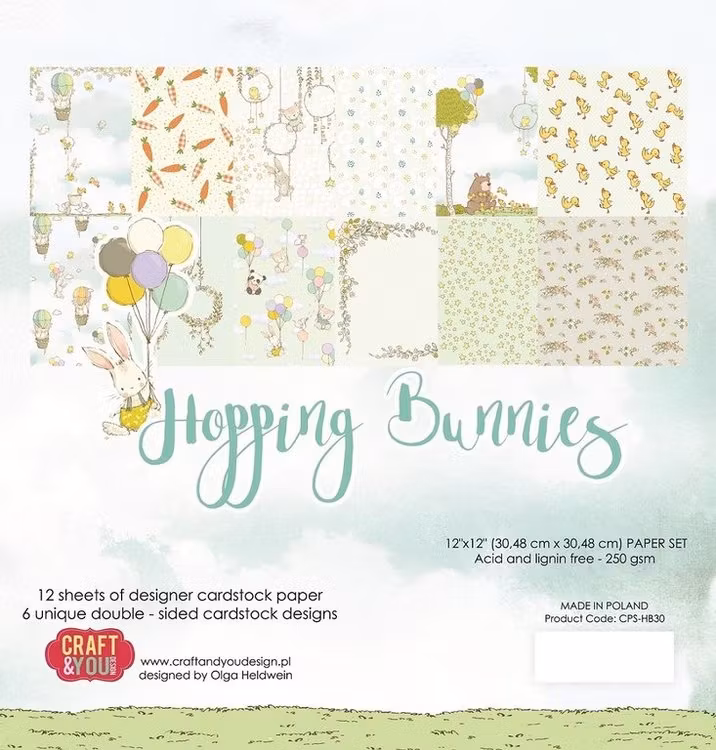 Hopping Bunnies 12x12