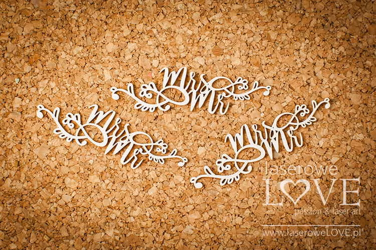 Chipboard Mrs & Mr LA171339
