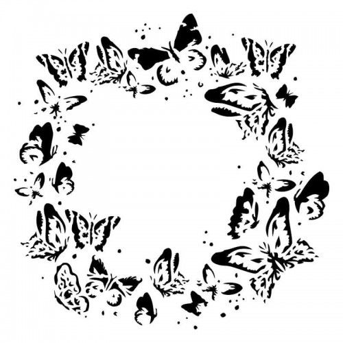 Wreath of butterflies