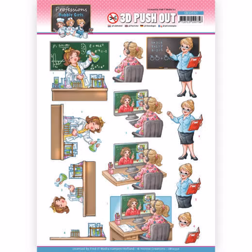 Bubbly Girls Proffesions - Teacher