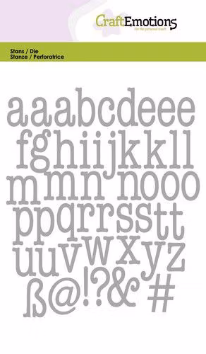 Lowercase alphabet typewriter